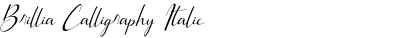 Brillia Calligraphy Italic
